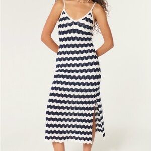 Hollister Black and White Knit Dress